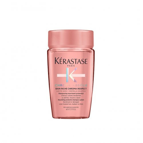 Kérastase Chroma Absolu Bain Riche Chroma Respect Maitinamasis apsauginis šampūnas, 80ml