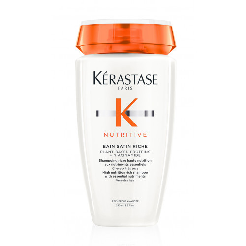 Kérastase Nutritive Bain Satin Riche Shampoo Maitinamasis šampūnas labai sausiems plaukams, 250ml