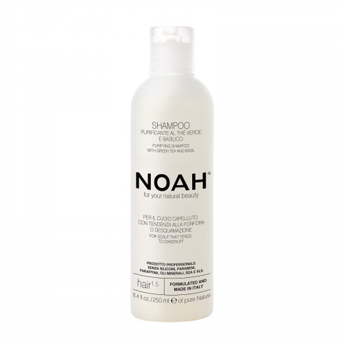 Noah Purifying Shampoo With Green Tea Šampūnas nuo pleiskanų, 250ml