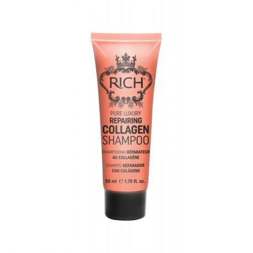 Rich Pure Luxury Repairing Collagen Shampoo Turtingas kolageno atstatomasis plaukų šampūnas, 50ml