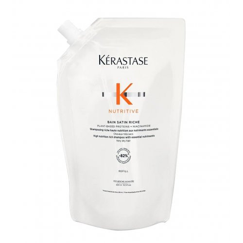 Kérastase Nutritive Bain Satin Riche Shampoo Maitinamasis šampūnas labai sausiems plaukams, 500ml Refill