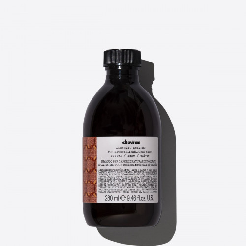 Davines Alchemic Copper Shampoo Dažantis plaukų šampūnas vario spalvos, 280ml