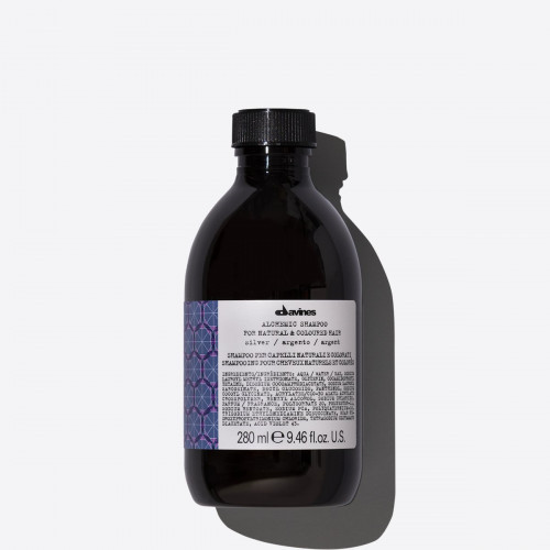 Davines Alchemic Silver Shampoo Dažantis plaukų šampūnas sidabro spalvos, 280ml