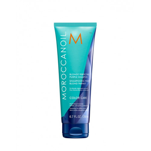 Moroccanoil Blond Perfecting Purple Shampoo Šampūnas neutralizuojantis nepageidaujamus atspalvius, 200ml