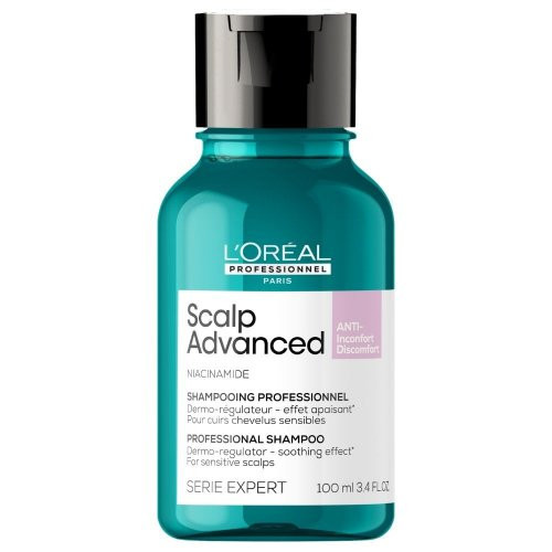 L'Oréal Professionnel Scalp Advanced Anti - Discomfort Soothing Shampoo Galvos odą raminantis šampūnas, 100ml