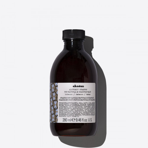 Davines Alchemic Tobacco Shampoo Dažantis plaukų šampūnas tabako spalvos, 280ml