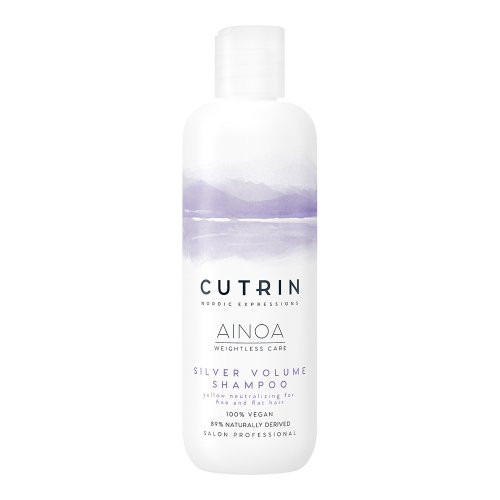 Cutrin Ainoa Silver Volume Shampoo Sidabrinis apimties suteikiantis šampūnas, 300ml