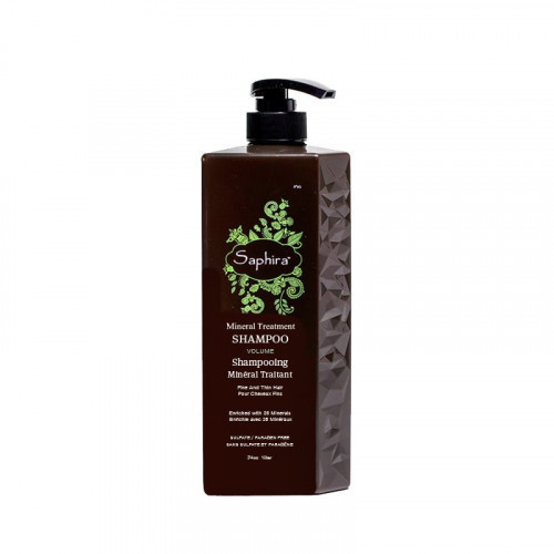 Saphira Mineral Treatment Volume Shampoo Atstatomasis šampūnas ploniems plaukams, 1000ml