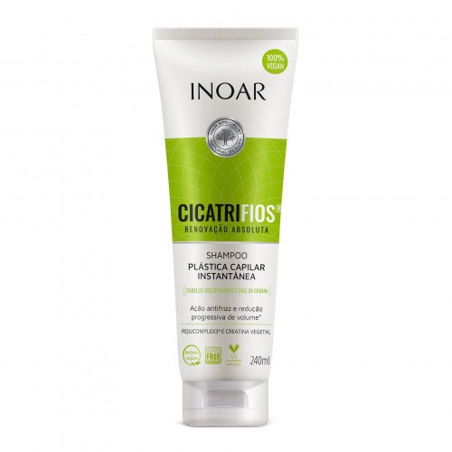 Inoar CicatriFios Shampoo Plauko struktūrą atkuriantis šampūnas, 240ml