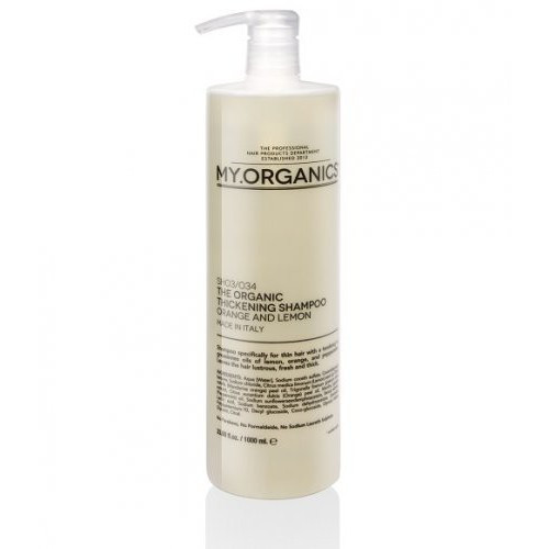 My.Organics Thickening Shampoo Plaukų apimtį didinantis šampūnas su apelsinais ir citrina, 1000ml