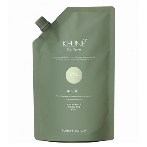 Keune So Pure Clarify Shampoo Giliai valantis plaukų šampūnas, 400ml