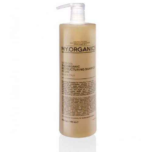 My.Organics Restructuring Shampoo Atstatomasis šampūnas su arganu ir šilkais, 1000ml