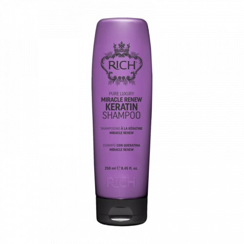 Rich Pure Luxury Miracle Renew Keratin Shampoo Plaukų gyvybingumą atkuriantis šampūnas, 250ml