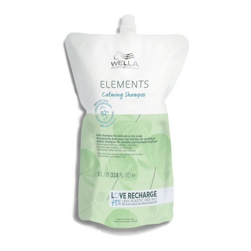 Wella Professionals Elements Calming Shampoo Šampūnas jautriai galvos odai, 1000ml Refill