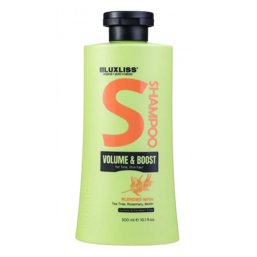 LUXLISS Volume & Boost Shampoo Apimties suteikiantis šampūnas, 300ml