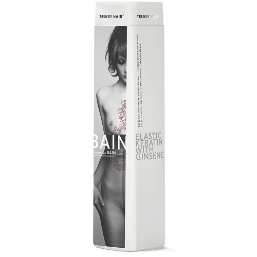 Trendy Hair Bain Elastic Keratin With Ginseng Hair Shampoo Šampūnas plaukams su grynu keratinu ir ženčeniu, 300ml