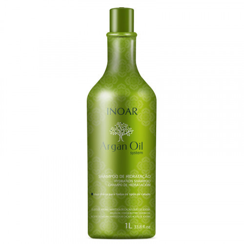 Inoar Argan Oil Shampoo Intensyviai drėkinantis šampūnas su Argano aliejumi, 1000ml