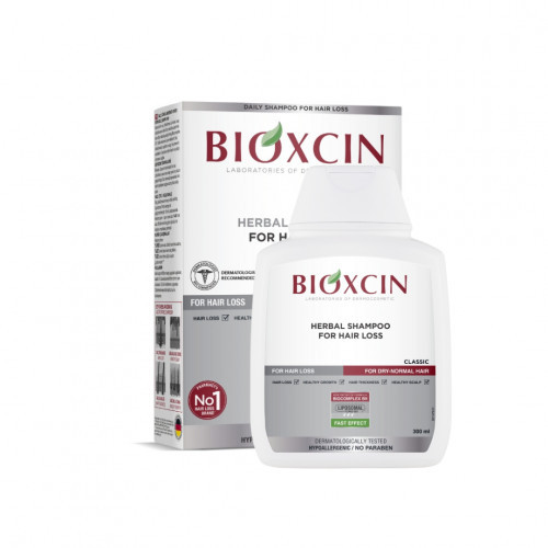 Bioxcin (Bioxsine) Dermagen Shampoo for Hair Loss Šampūnas nuo plaukų slinkimo normaliems/sausiems plaukams, 300ml