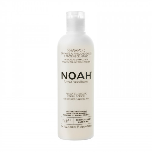 Noah Moisturizing Shampoo With Sweet Fennel And Wheat Protein Šampūnas sausiems plaukams, 250ml