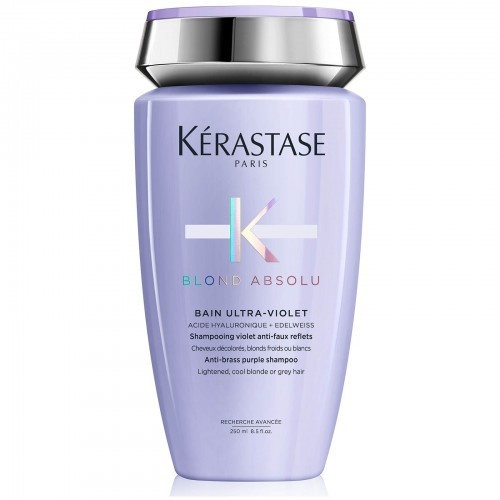 Kérastase Blond Absolu Bain Ultra-Violet Violetinis šampūnas, neutralizuojantis geltonus  plaukų tonus, 250ml
