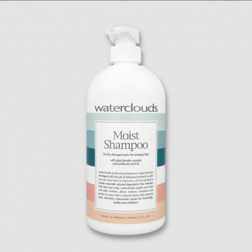 Waterclouds Moist Shampoo Ddrėkinamasis plaukų šampūnas, 1000ml