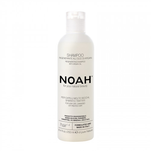 Noah Regenerating Shampoo With Argan Oil Šampūnas sausiems ir chemiškai pažeistiems plaukams, 250ml