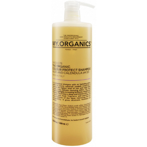 My.Organics My After color shampoo with aloe and calendula Šampūnas po dažymo su alijošiumi ir medetka, 1000ml