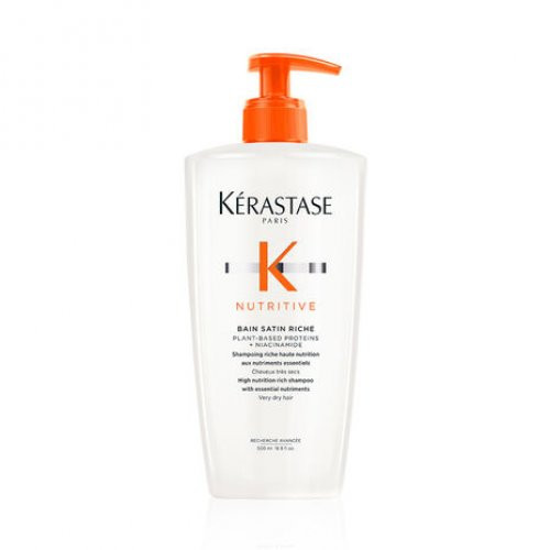 Kérastase Nutritive Bain Satin Riche Shampoo Maitinamasis šampūnas labai sausiems plaukams, 500ml