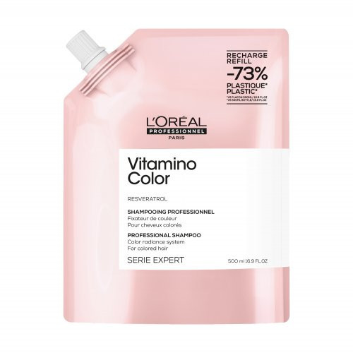 L'Oréal Professionnel Vitamino Color Resveratrol Dažytų plaukų šampūnas, 500ml Refill