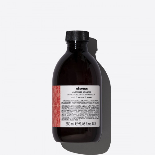 Davines Alchemic Red Shampoo Dažantis plaukų šampūnas raudonos spalvos, 280ml