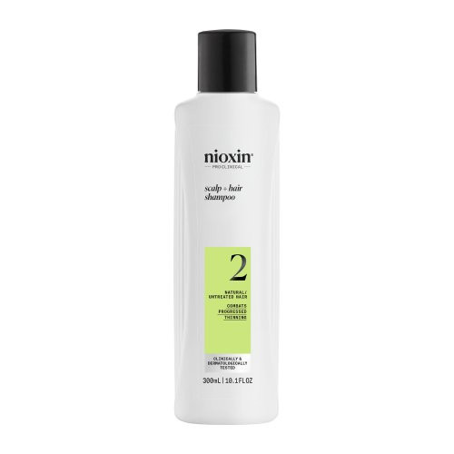 Nioxin Pro Clinical System 2 Shampoo Galvos odos ir plaukų šampūnas stipriai retėjantiems plaukams, 300ml