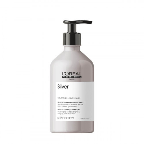 L'Oréal Professionnel Serie Expert Silver Atspalvį koreguojantis šampūnas, 500ml