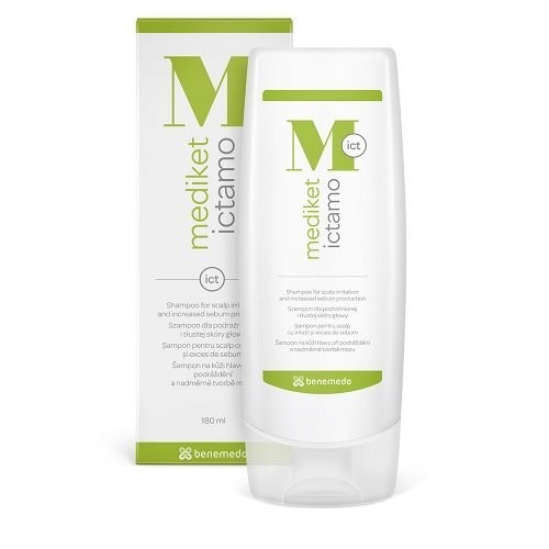 Mediket Ictamo Irritated Scalp Shampoo Šampūnas problematiškos galvos odos priežiūrai, 180ml