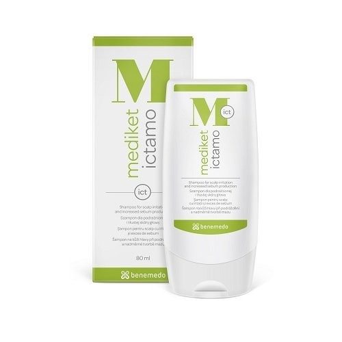 Mediket Ictamo Irritated Scalp Shampoo Šampūnas problematiškos galvos odos priežiūrai, 80ml