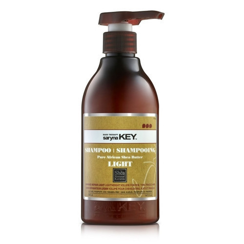 Saryna Key Damage Light Pure African Shea Shampoo Atstatomasis plaukų šampūnas su taukmedžio sviestu, 1000ml