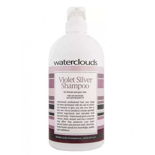 Waterclouds Violet Silver Shampoo Šampūnas skirtas šviesiems ar žiliems plaukams, 1000ml