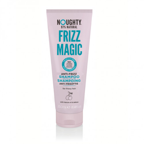 Noughty Frizz Magic Anti-Frizz Shampoo Glotninamasis šampūnas su marulos aliejumi ir japoninių ridikų ekstraktais, 250ml