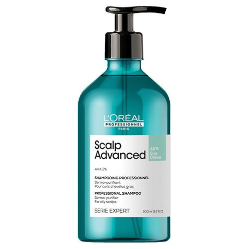 L'Oréal Professionnel Scalp Advanced Anti-Oiliness Dermo-Purifier Shampoo Valantis šampūnas riebiems plaukams, 500ml