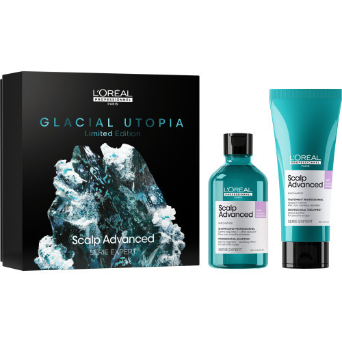 L'Oréal Professionnel Glacial Utopia Anti - Discomfort DUO  Galvos odą raminantis komplektas