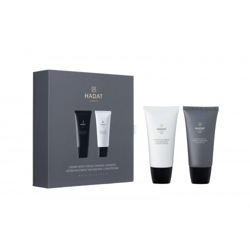 Hadat Cosmetics Root Strengthening & Nourishing Mini Gift Box Plaukų priežiūros priemonių rinkinys, Rinkinys