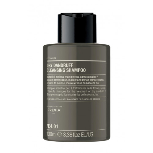 PREVIA Extra Life Dry Dandruff Cleansing Shampoo Sausų pleiskanų šampūnas, 100ml