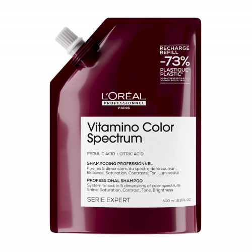 L'Oréal Professionnel Vitamino Color Spectrum Shampoo Šampūnas dažytiems plaukams, 500ml Refill
