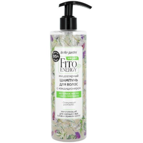 Plaukų šampūnas su kondicionieriumi BELLE JARDIN FITO ENERGY, 400 ml
