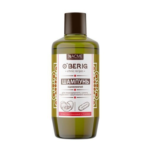 Atkuriamasis plaukų aliejus-šampūnas OBERIG, 500 ml