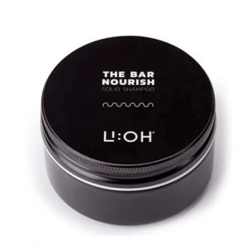 LI:OH The Bar Nourish Solid Shampoo Maitinantis, kietasis plaukų šampūnas, 85g