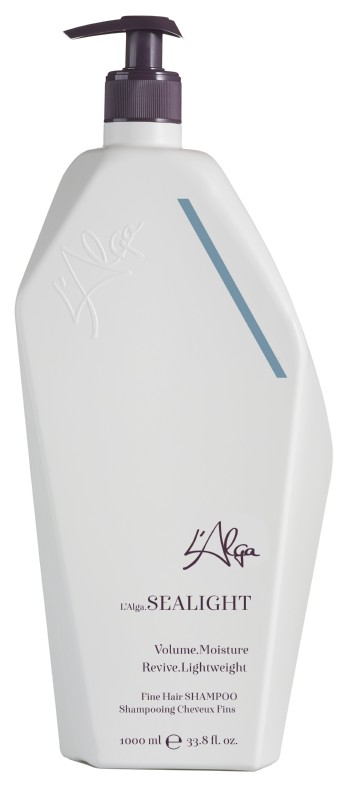 Apimties suteikiantis šampūnas plaukams L'Alga Sealight Shampoo LALA110106, ploniems plaukams, 1000 ml