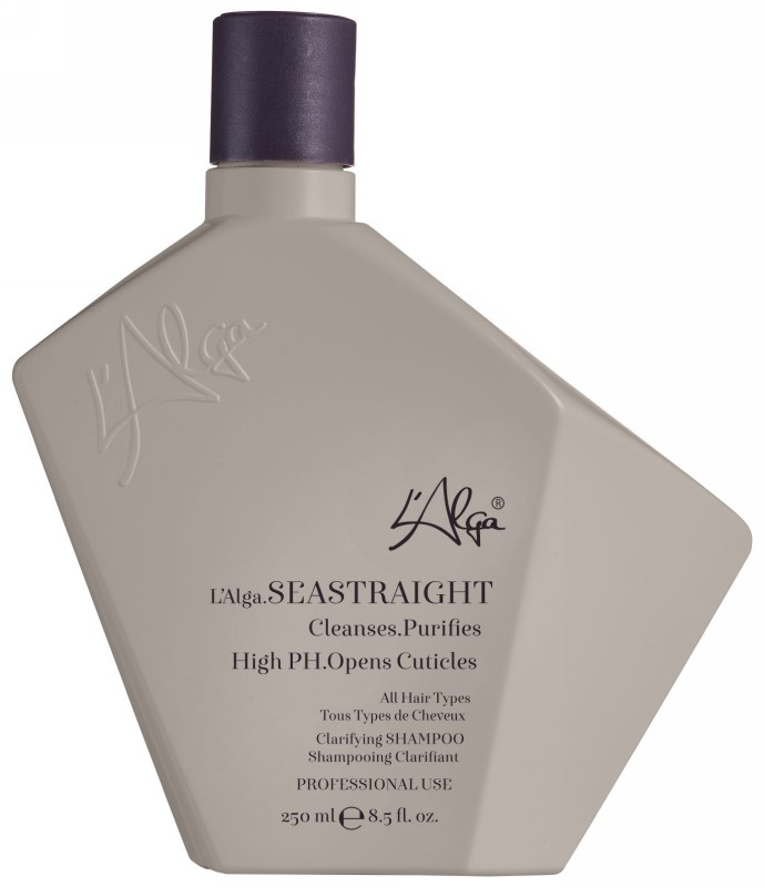 Drėkinantis šampūnas plaukams L'Alga SEASTRAIGHT Shampoo LALA160104, tinkamas po plaukų tiesinimo procedūrų, 250 ml