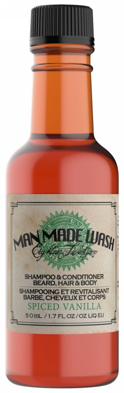 Daugiafunkcė priemonė vyrams 3 in 1:  stiprinamasis šampūnas, kondicionierius ir kūno prausiklis viename 18.21 Man Made Wash Spiced Vanilla WSH2SVN, 50 ml