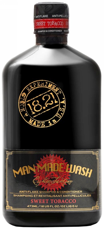 Daugiafunkcė priemonė vyrams 2 in 1: valomasis šampūnas ir kondicionierius viename 18.21 Man Made Anti-Flake Sweet Tobacco Shampoo WAF16ST, 473 ml