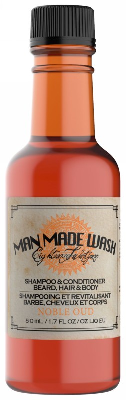 Daugiafunkcė priemonė vyrams 3 in 1:  stiprinamasis šampūnas, kondicionierius ir kūno prausiklis viename 18.21 Man Made Wash Noble Oud WSH2NON, 50 ml